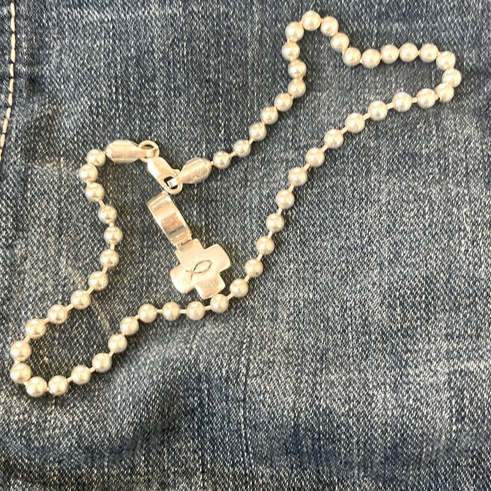 Silpada Sterling Silver Chain 16” and Cross Pendant